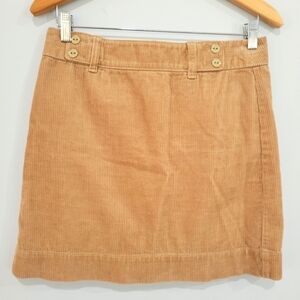 LOFT Tan Corduroy  Skirt size 2